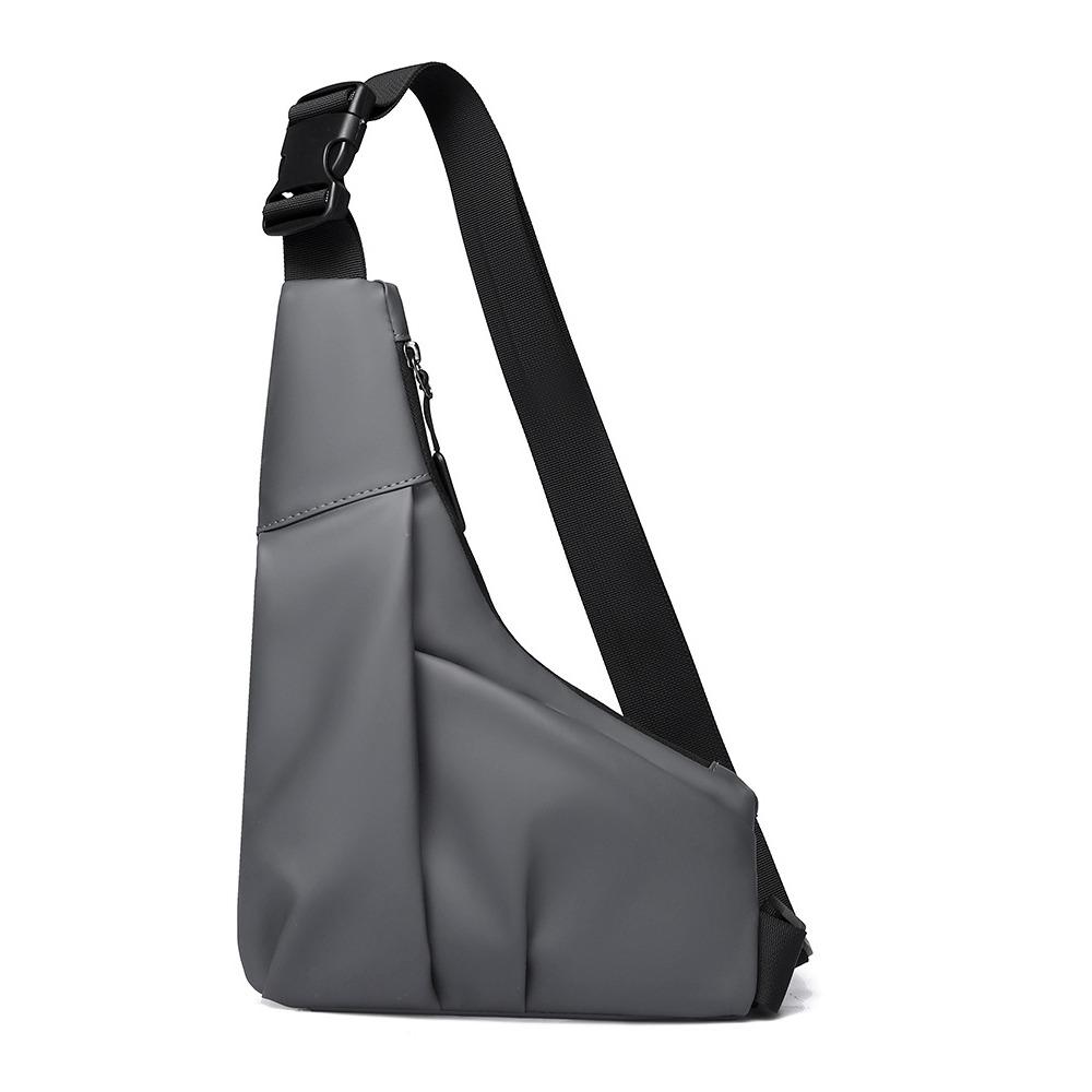 New men's portable breast bag outdoor sports shoulder bag simple irregular light oblique span bag casual fanny pack tide