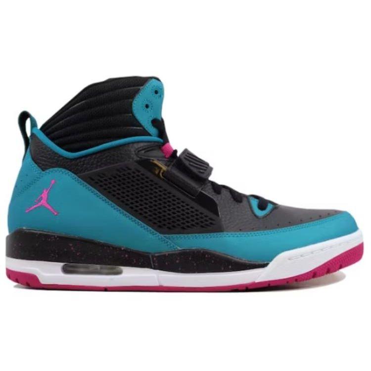 Air Jordan Flight 97 Black Teal Men Sneakers Fusion-Pink-Tropical-Teal-Electric-Orange 654265-019