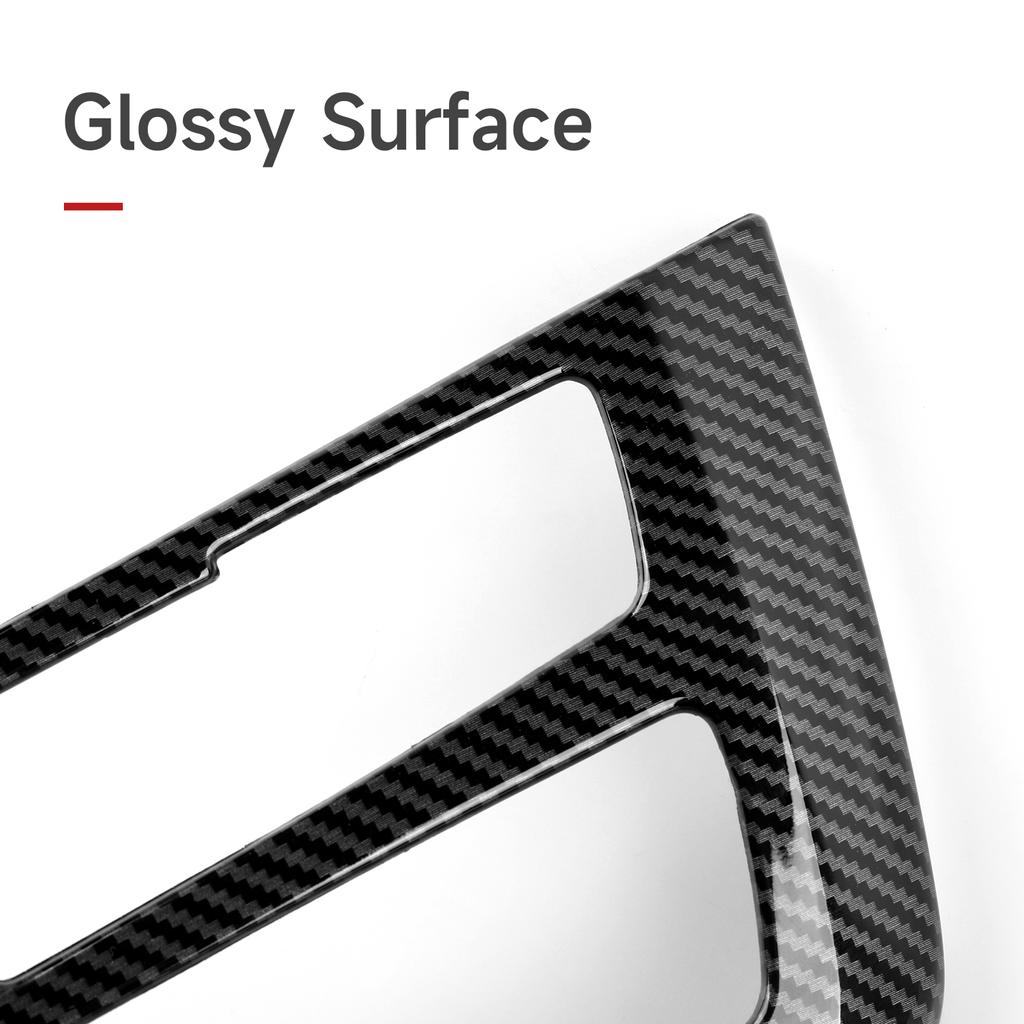 For BMW F30 F31 F34 3GT F32 F33 F36 Center Console CD/Volume Knob Adjust Panel Cover Trim Accessories, Carbon Fiber ABS Sticker