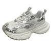 Thick-soled Thin-mesh Dad Shoes for Women In the Summer of 2025, the New European Version of Mesh Yarn, Breathable and Versatile Casual Sports Sh