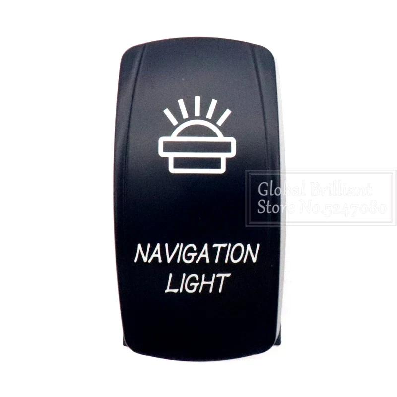 For Car Truck Marine 12V/20A 24V/10A Boat Rocker Switch Toggle 5Pin SPST / 7Pin DPDT ON-Off Switch with LED Light