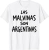 Las Malvinas Son Argentinas for Argentina Flagge Herren Damen T-ShirtWird in neuem Fenster oder Tab geöffnet