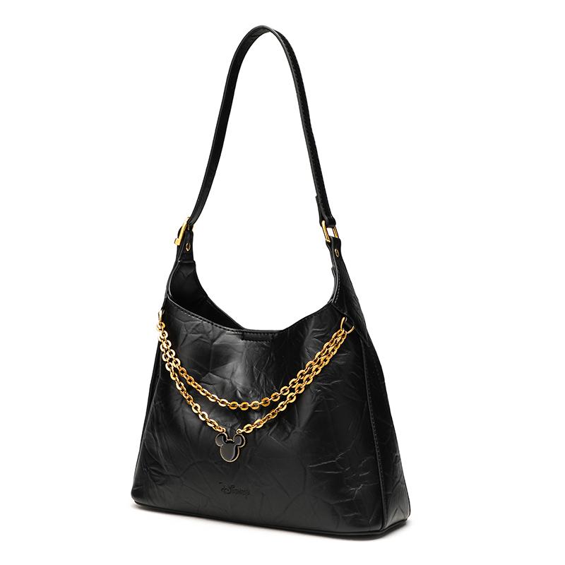 New Disney Mickey Series PU Combo Bag, Tote Bag, Shoulder Bag Regular Women's Black BMK-71438B