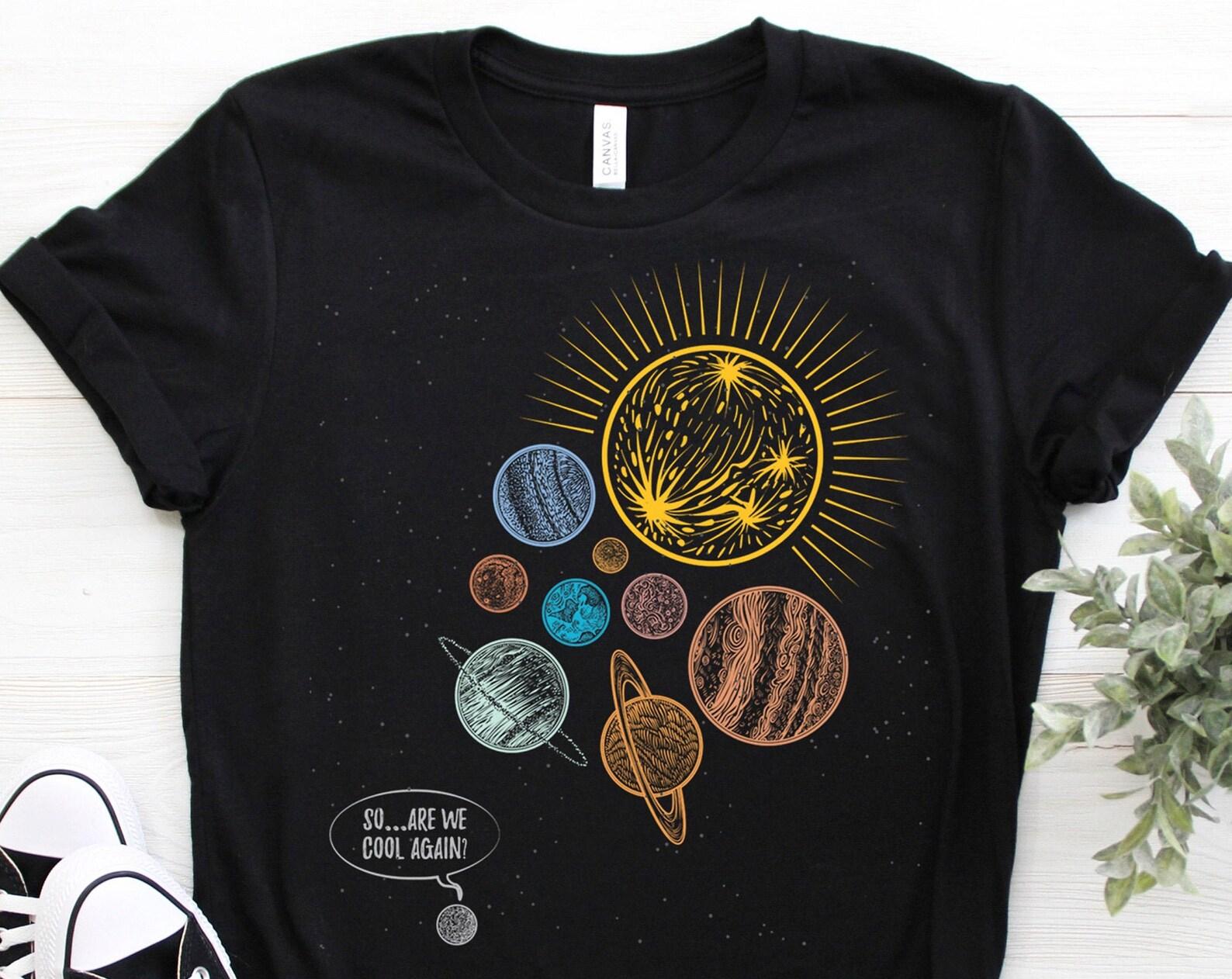 Pluto Planet Solar System Dwarf Planets Space Astronaut Gift T-shirt, Astronomer Gifts, Space Geeks Present, Nasa Astrology Astronomy, Kids, 160