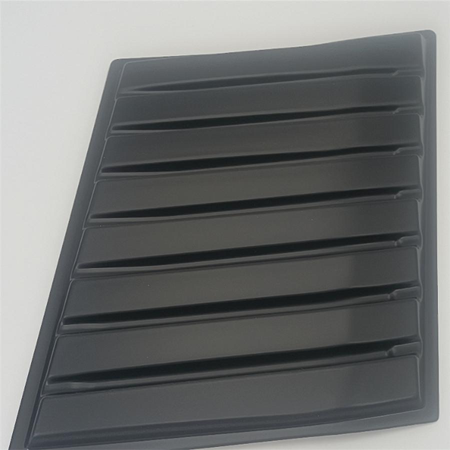 2PCS Side Air Vent Bonnet Hood Cover Trim For Ford Ranger 2012-2022 ABS Plastic