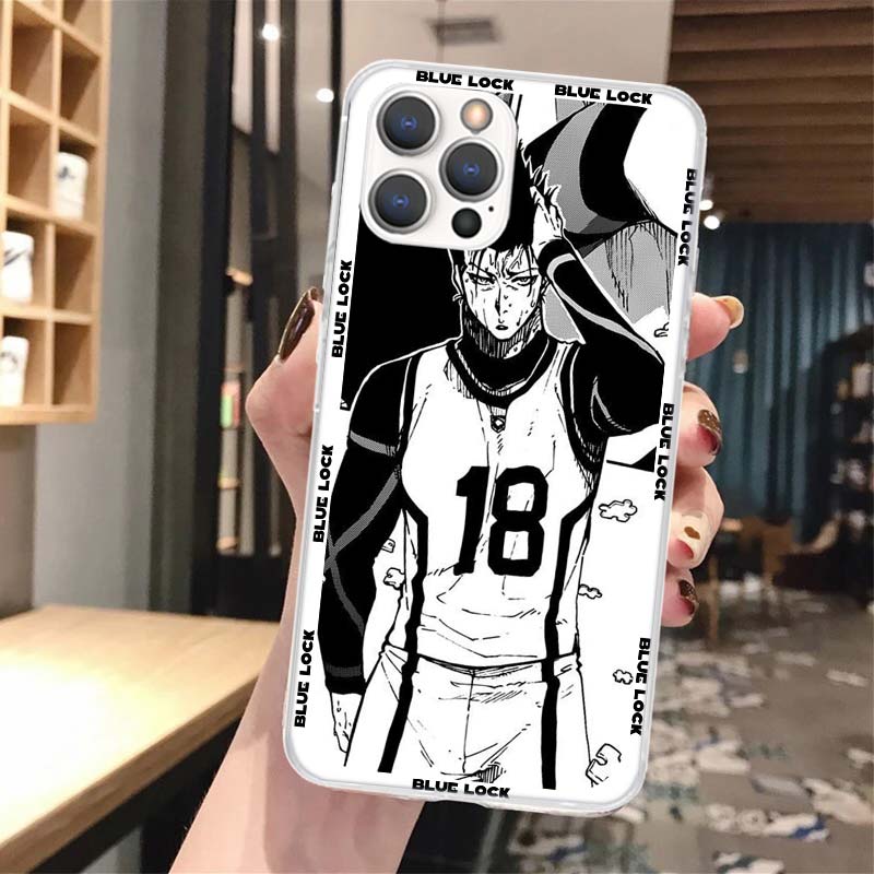 Anime Blue Lock Soft Telefonveske For iPhone 16 13 12 11 Pro Max X XR XS 7 Plus 8 + SE 2020 Mønster tilpasset deksel 15 14 1