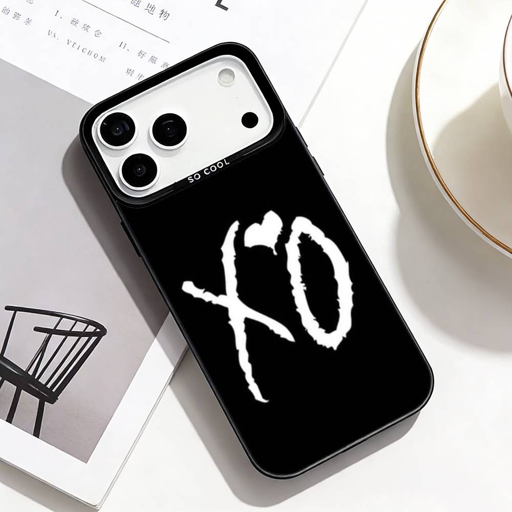 La Coque de Téléphone XO de The W-Weeknd Pour iPhone17,16,15,14,13,12,Pro Max Noir Coloré Coque de Téléphone