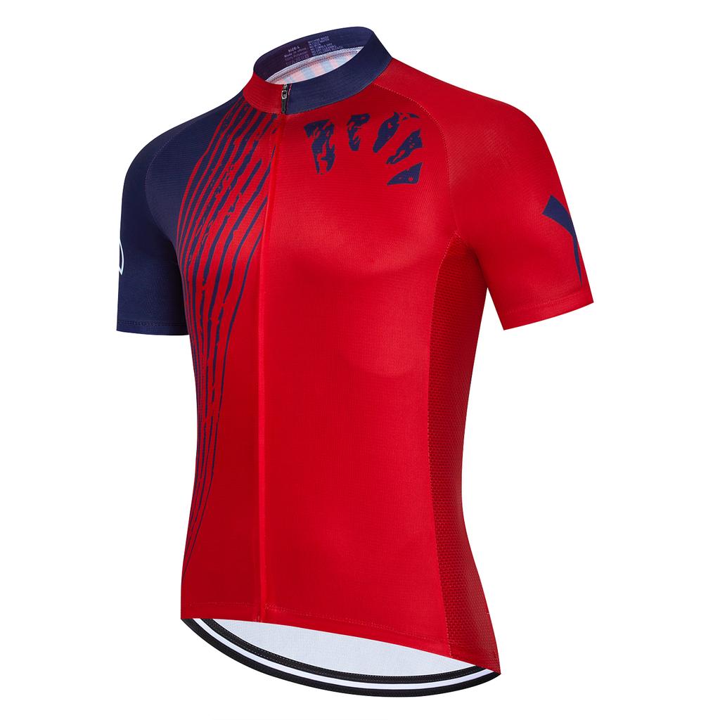 2023 New Men Short Sleeve Bicycle Jersey Summer Cycling MTB Bike T-shirt Outdoor Cycling Jersey Bike Clothing Quick Drying