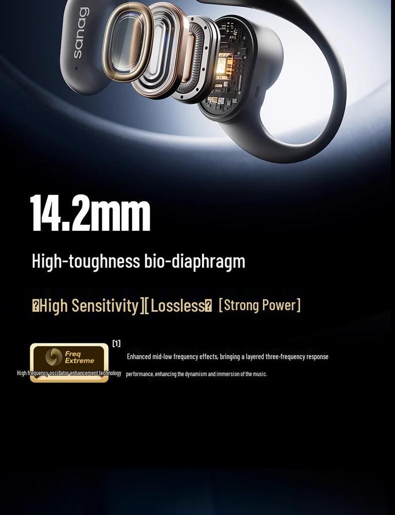 Sanag C16S Ear-Hook Bluetooth Headphones: Open-Ear Design, Ultra-Long Battery Life, 2025 Model
