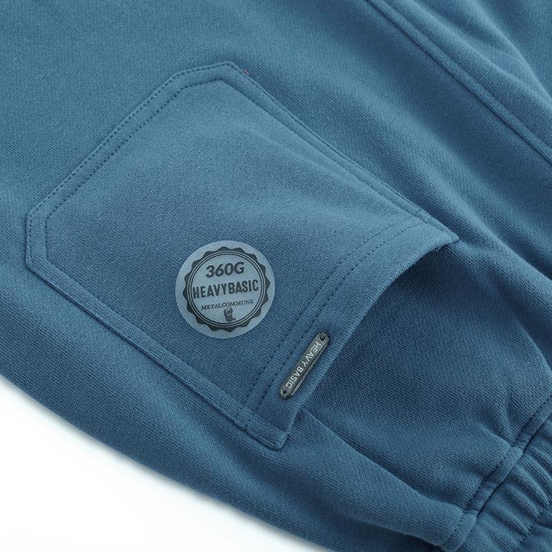 360G Heavy Navy Youth Sports and Casual Solid Color Men's and Women's Wardrobe Pants