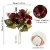 1 Bunch Autumn Artificial Peony Bouquet for Wedding Living Room Home Decor Ornament