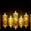 Mini Transparent LED Light Candle Flameless Electronic Crystal Candle Atmosphere Light Dating Party Holiday