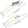 Stainless Steel Gardening Pruning Shears Precision Cutting Labor-Saving Grafting Pruner Shear Branch Shears