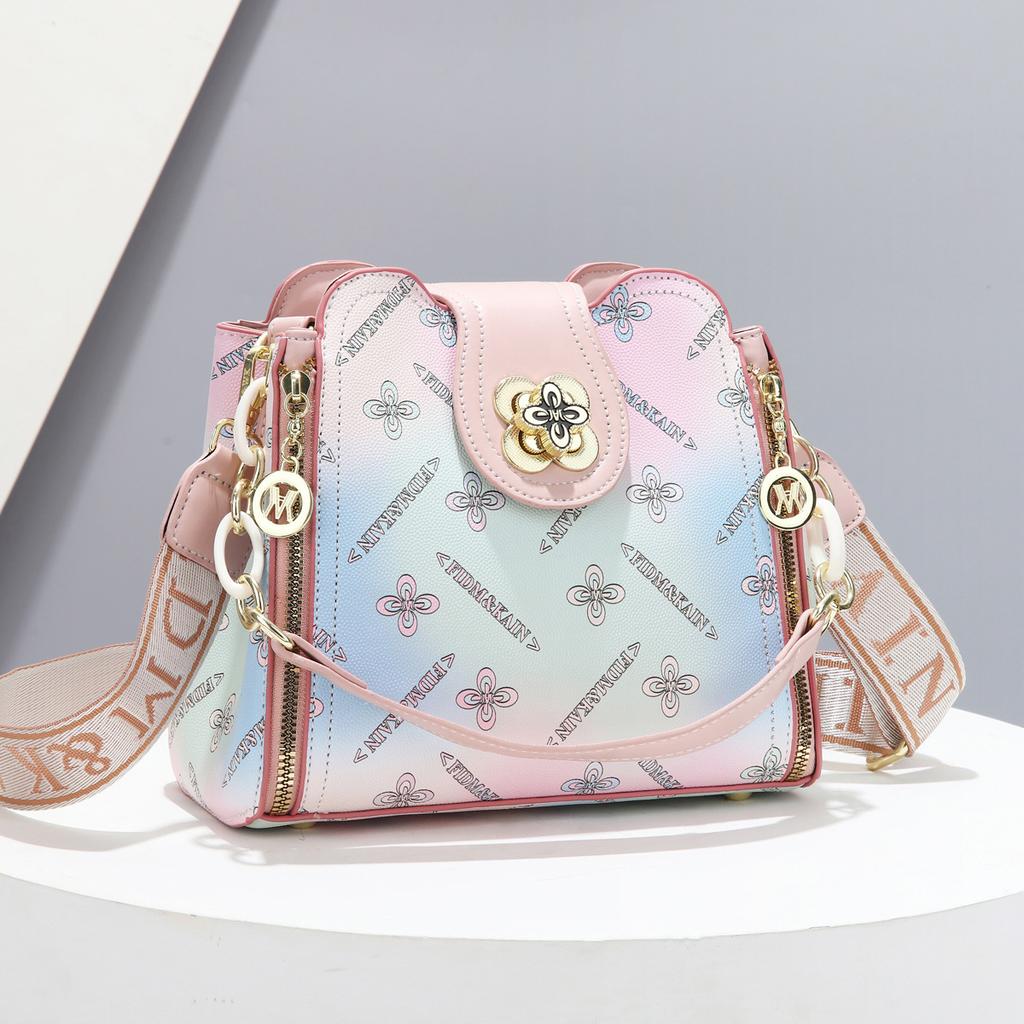 Bag women's bag 2025 new trendy fashion handbag summer versatile shoulder messenger bag bucket bag women