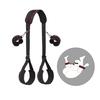 BDSM Sex Bondage Restraints Set Leather Position Harness with Neck Ankle Thigh Cuffs and Blindfold Inflatable Ramp Pillow