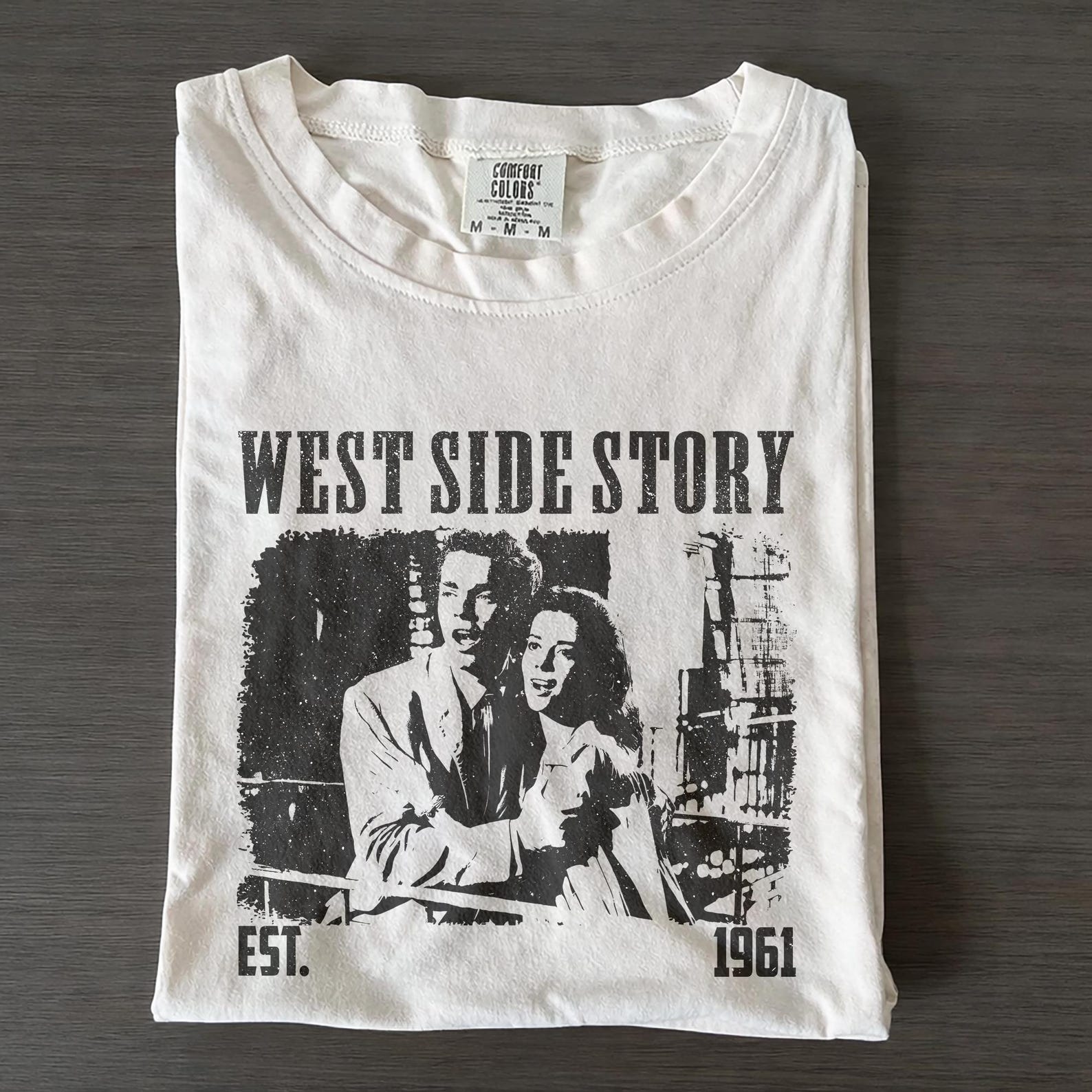 West Side Story Movie Shirt, Classic Musical Film Graphic Tee, Comfort Colors Vintage Tee L
