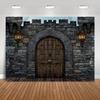 A Medieval Castle Background, Knight Decorated Castle Wall Background, Century Themed Party Decoration Supplies