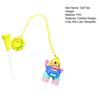 Anti Lost Plastic Golf Tee Hanger Cartoon Golf Tee Ring with Strap Tee Loss Prevention Golf Accessories for Men Women Golfer Gifts
