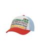 THEMUSEUMVISITOR Color Typo 5 Panel Mesh Cap (Sky Blue)