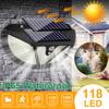 118 Led Solar Wall Lamp 3 Modes 270 Degree Ip65 Waterproof Infrared Motion Sensor Outdoor Garden Light