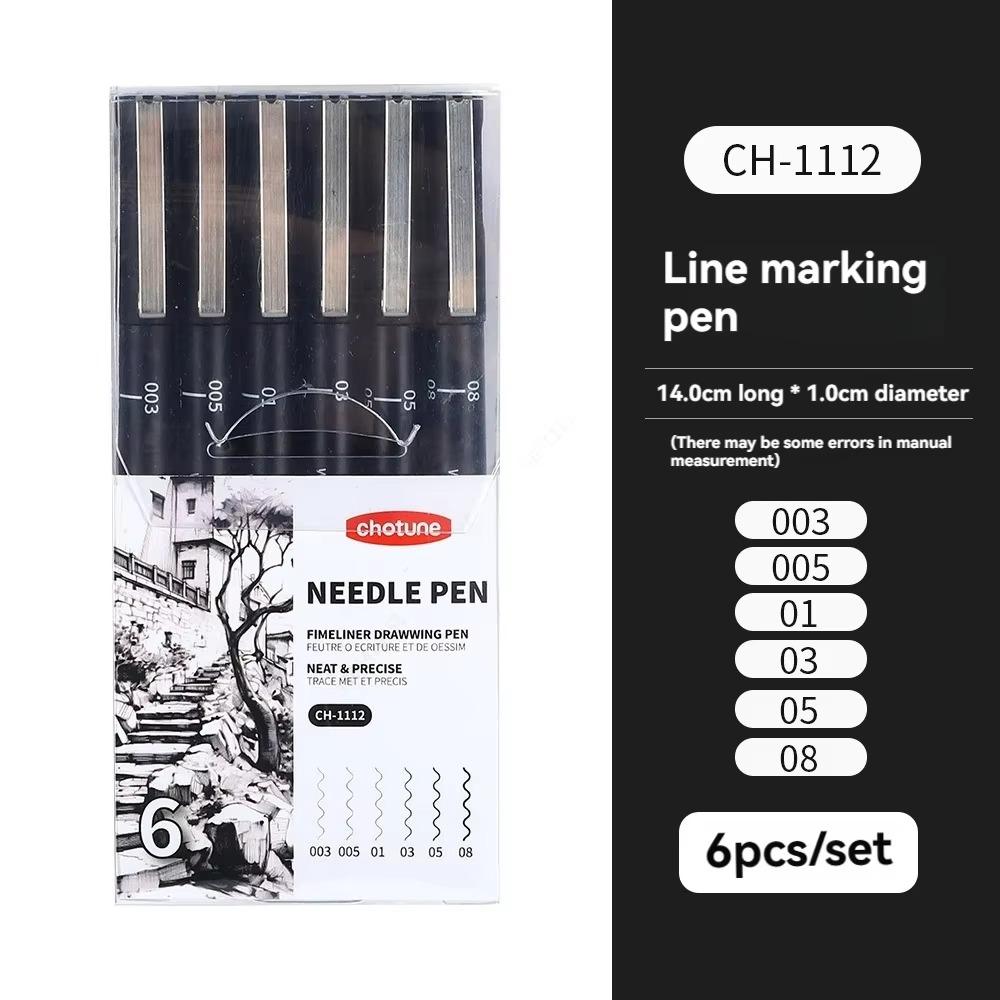 Black Micro Fine Pens,15 Sizes,Waterproof Archival Ink,Fine Tip Manga Markers for Artist Anime Sketch Technical