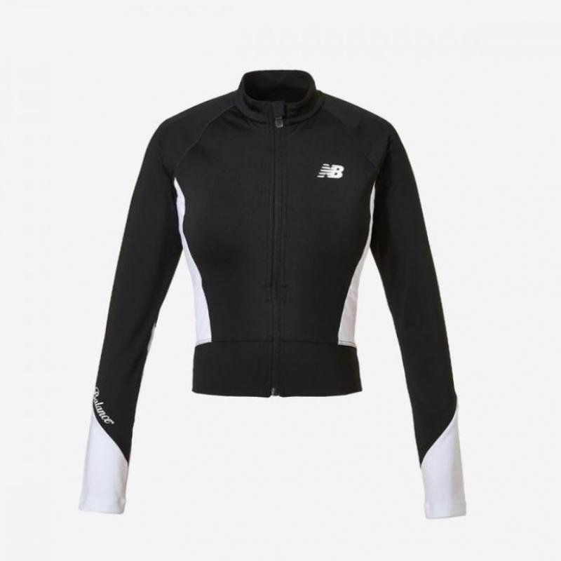 New Balance Women S eSSentialS Zip Up raSh Guard Nbmde2w702