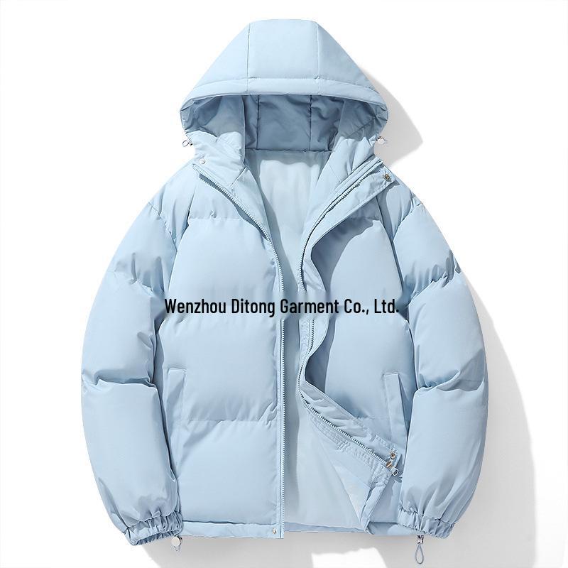 Men's Loose Hooded Puffer Jacket - Winter Hong Kong Style, Plus Size