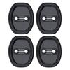4Pieces Black Silicone Door Lock Buckle Protective Cover Shock Mute Pad for KIA K5 Soranto Sportage 2018 2019 2020 2025