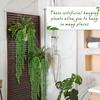 Artificial Succulents Bulk Hanging Plants 24 Inches Large Fake String of Pearls Fake Plants Faux Plants Wall Greenery Decor for Home Garden Indoor