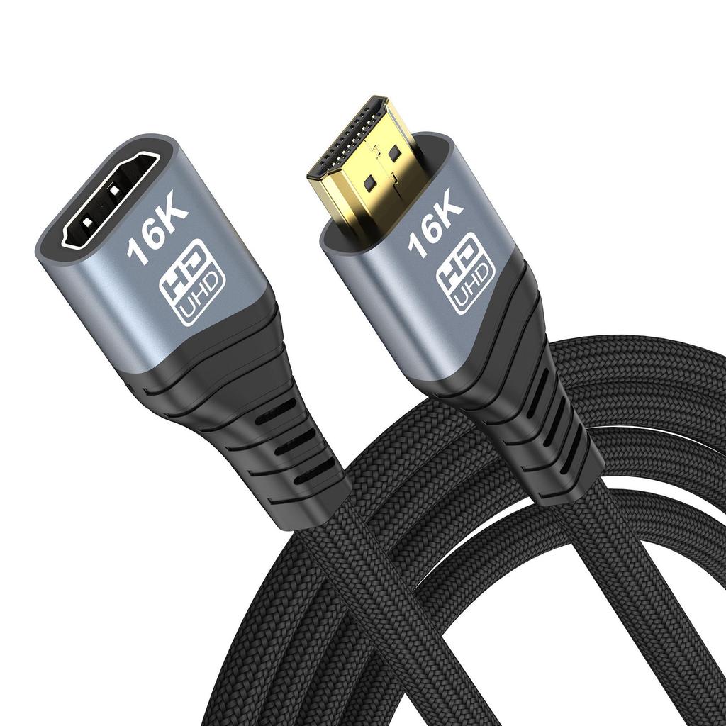 16K 60Hz HDMI 2.2 Male to Female Extension Cable for TV & Monitor