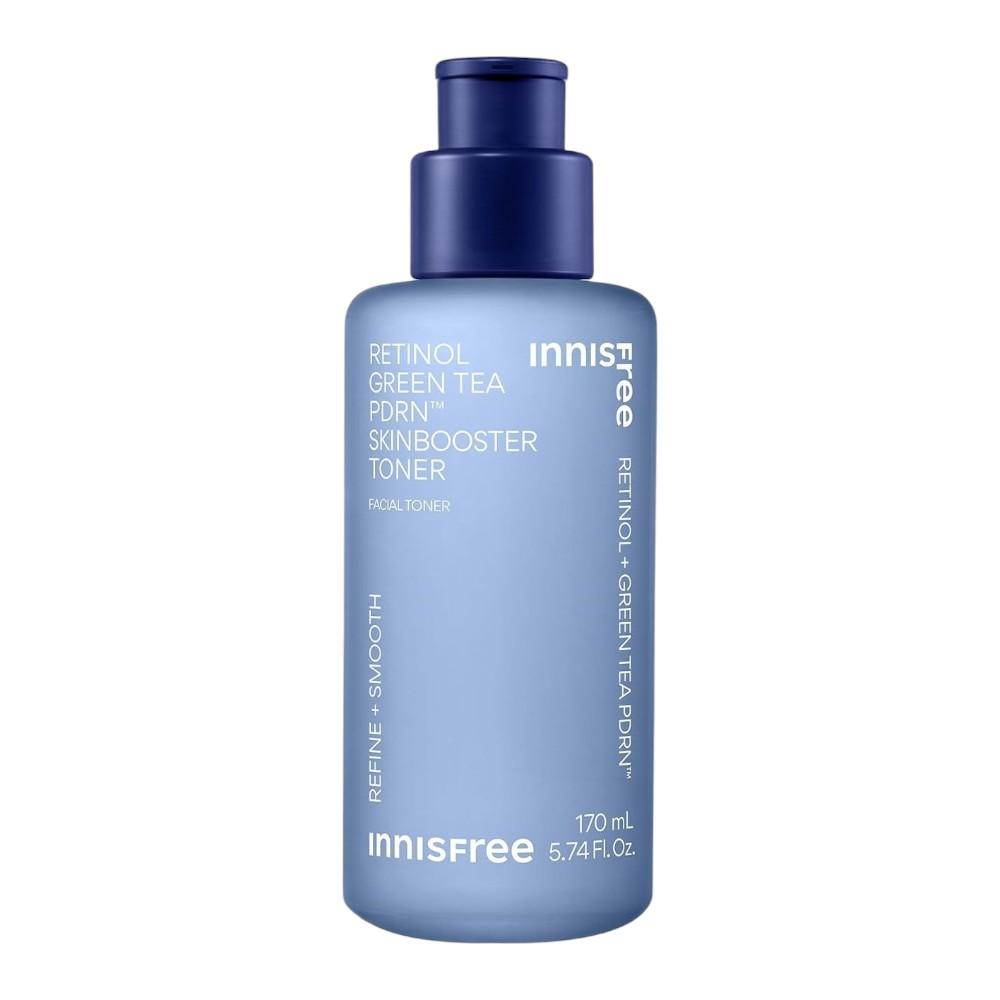 Innisfree Retinol Green Tea PDRN Skin Booster Toner Smooth Texture Radiant Glow 170ml