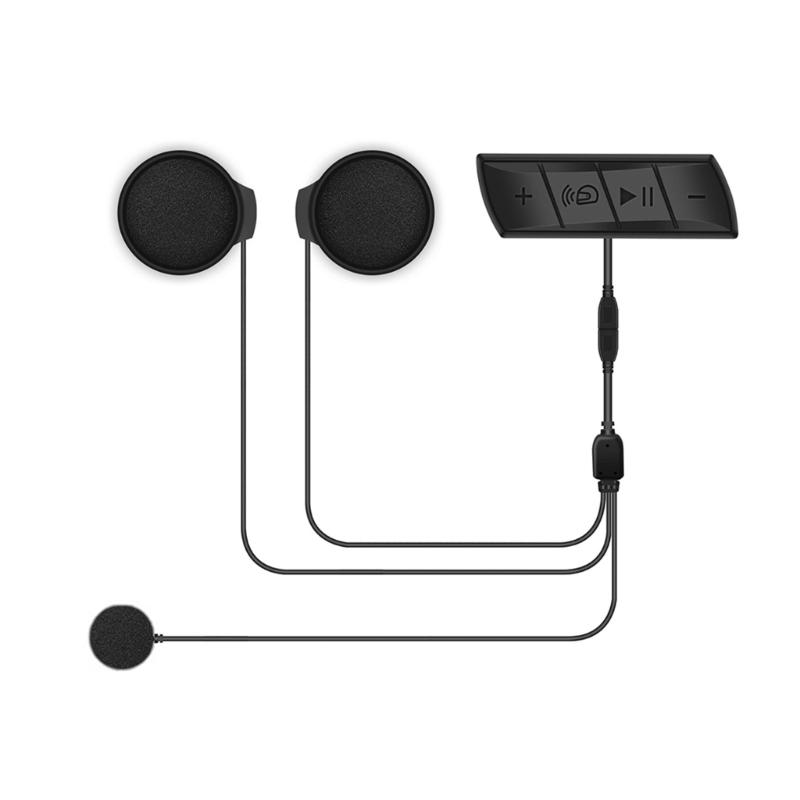 

Wireless Motorcycle Helmet Headset BluetoothCompatible5.0 Headset with Anti-interference Microphone Speaker 1
