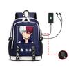 Riman My Hero Academy, Surrounding Backpack, Large-capacity Computer Bag with USB Port, Student Schoolbag