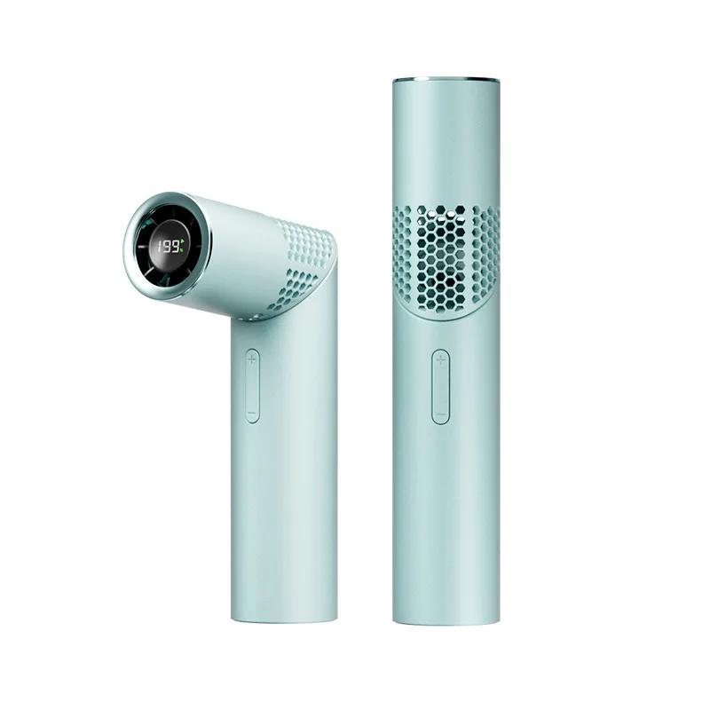 

Brushless motor large capacity portable charging folding lipstick mini handheld/neck hanging small fan зелёный