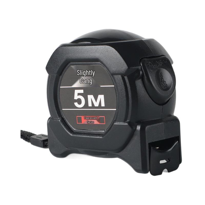 Automatic Locking Fluorescent Steel Tape Measure - Black Technology, 5m/10m, Thickened, Drop-Proof, Wear-Resistant