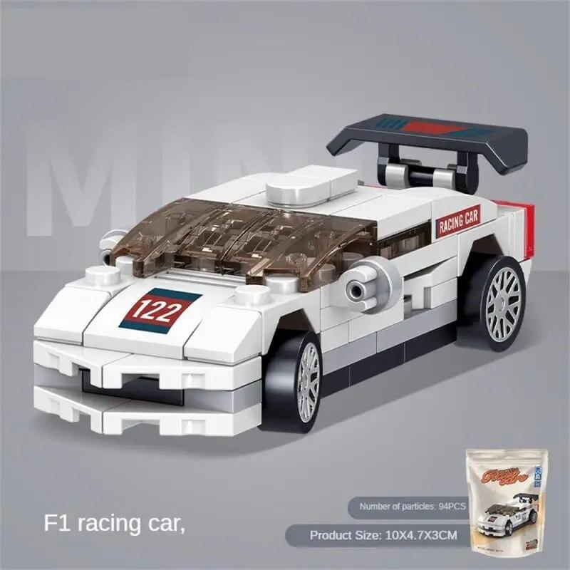 Racing Toys Creative Plastic Toy Building Blocks Attractive Assembled Building Blocks Rounded Without Hurting Hands Portable Fun