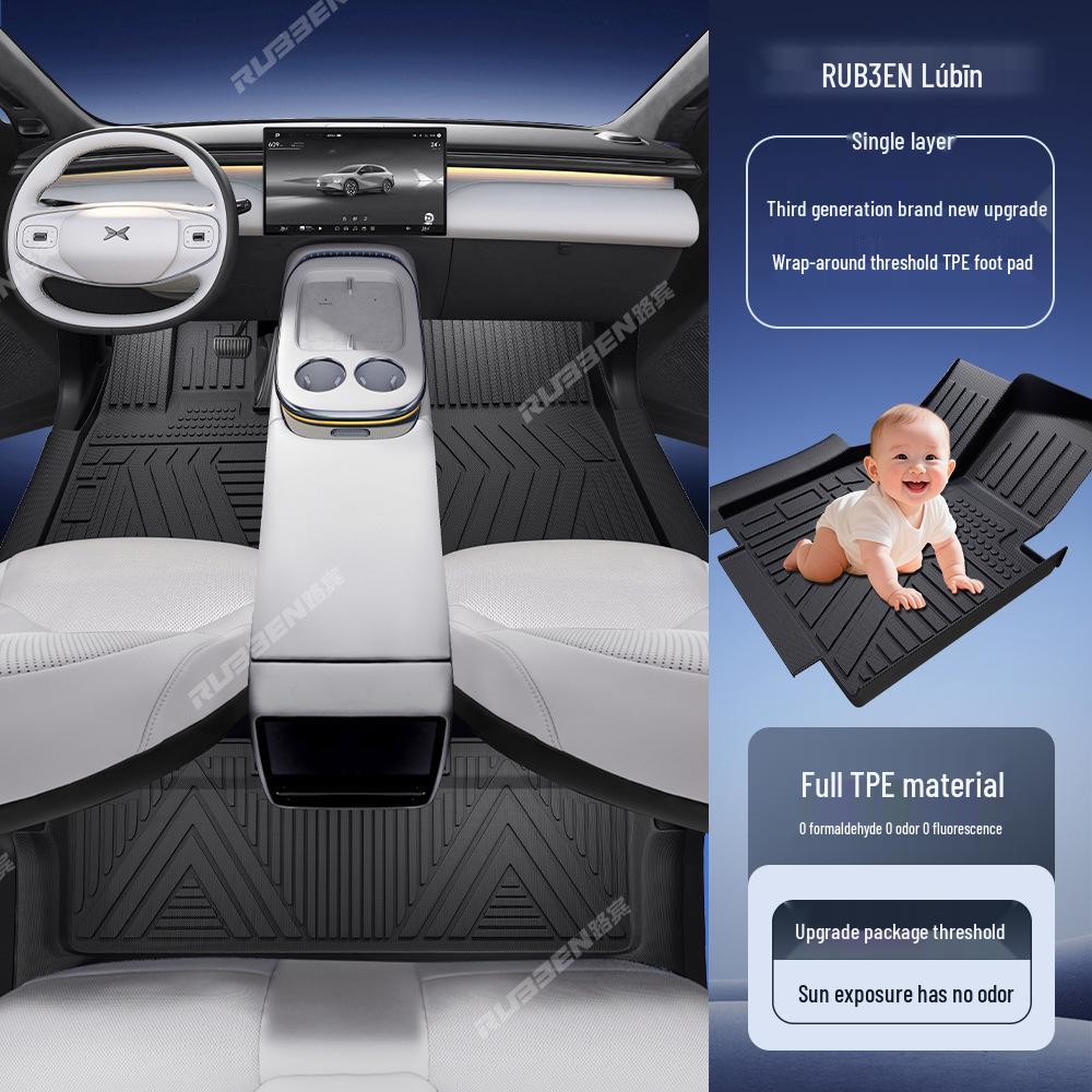 Xiaopeng G7 Door Sill TPE Floor Mats - Wear-Resistant, Anti-Slip, Waterproof