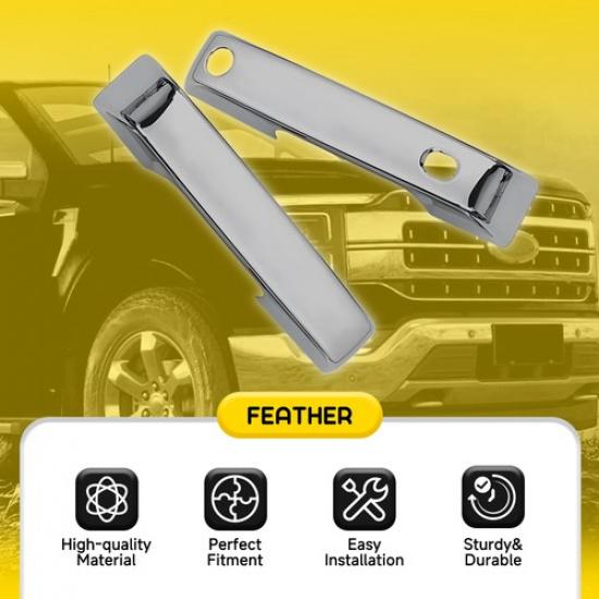 For -2025 Ford F250 F350 Super Duty Chrome Door Handle Covers WITH SMKY B