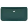 VidaXL Lavabo de Luxe Rectangulaire Vasque à Poser de Toilette Lave-mains de Salle de Bain Salle Cosmétique Maison Vert 146959