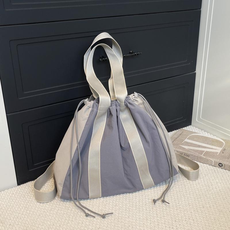 Multifunktionaler Damenrucksack in Colorblocking-Optik mit großem Fassungsvermögen, Kordelzug-Tragetasche, leichter Freizeit-Pendlerrucksack, m