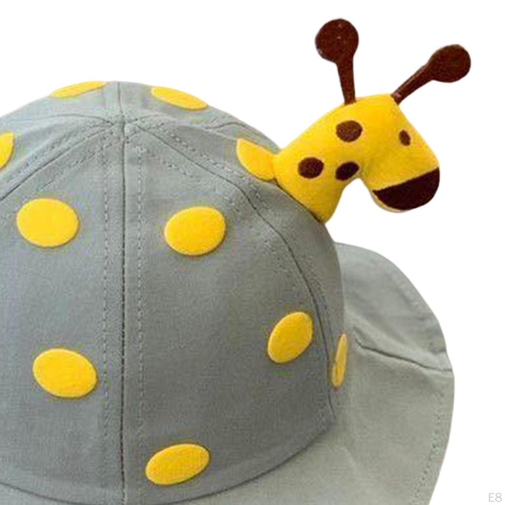Bucket Hat Fishing Caps Cute Breathable with Chin Strap Summer Beach for Camping Vocation