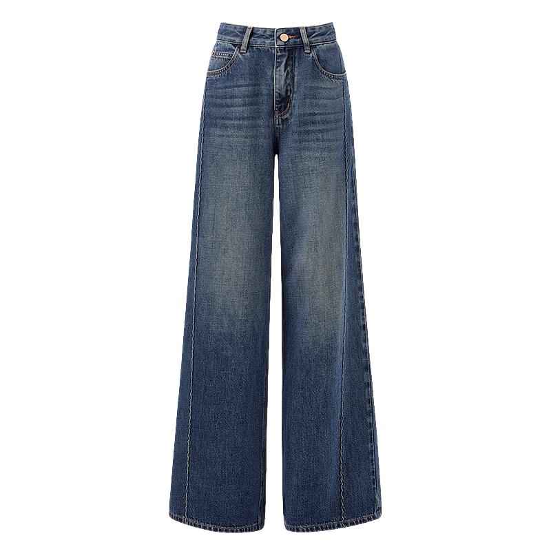 Women's Retro High-Waist Wide-Leg Jeans