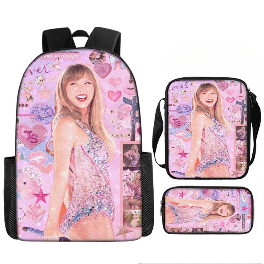 Taylorswift Taylor Swift Elementary School Bag Children'S Cartoon Backpack Anime Backpack Satchel
