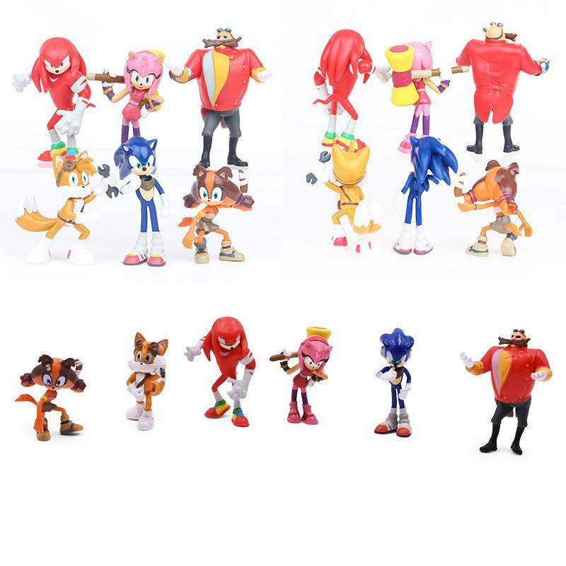 Sonic The Hedgehog Figures Pvc Collectible Ornaments For Kids And Fans