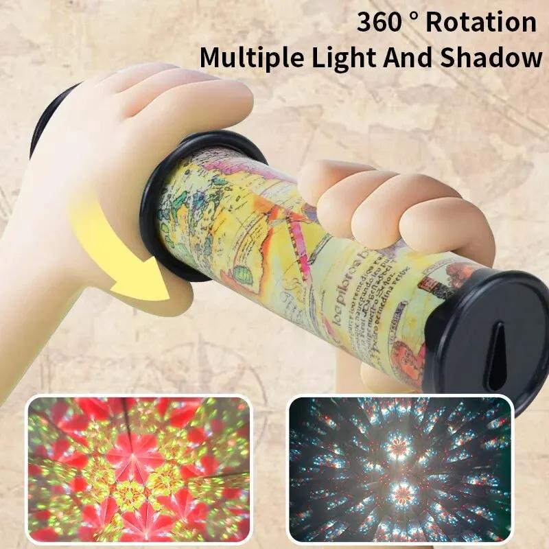 Scalable Rotatable Kaleidoscope Magic Kaleidoscope Glasses Adjustable Colorful World Toy for Kids Classic Educational Fun Toy
