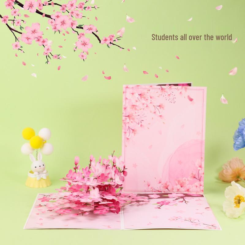 Popular 3D Handmade Christmas Bouquet Greeting Card