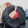 Sheepskin-Textured Microfiber Leather Round Cord for DIY Crafting and Decoration