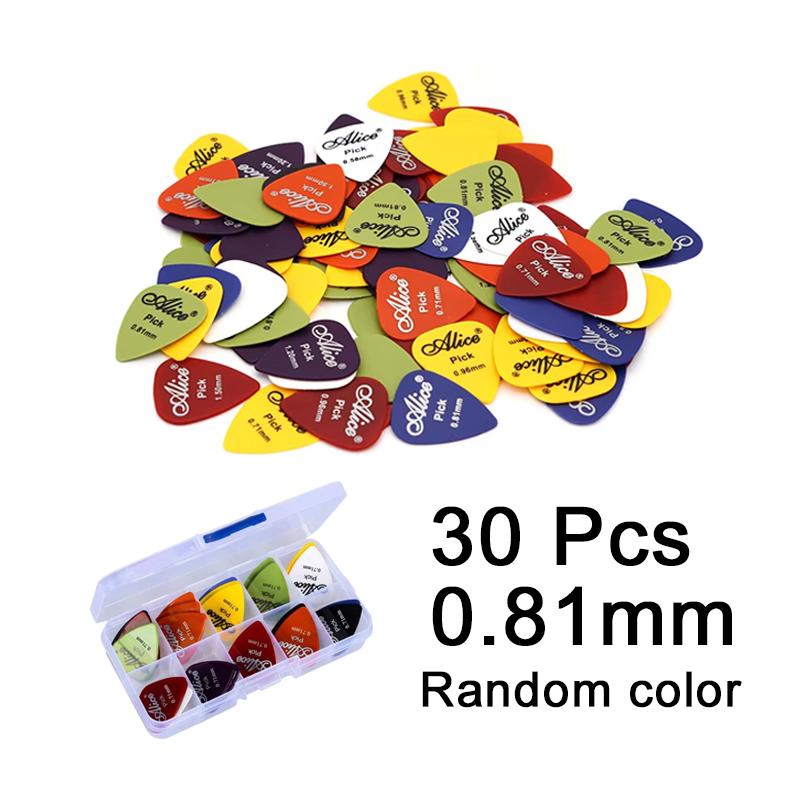 Gitaarplectrums met Opbergdoosje ABS Plectrums voor Elektrische Akoestische Gitaar 6 Dikte Gitaar Plectrum Accessoires