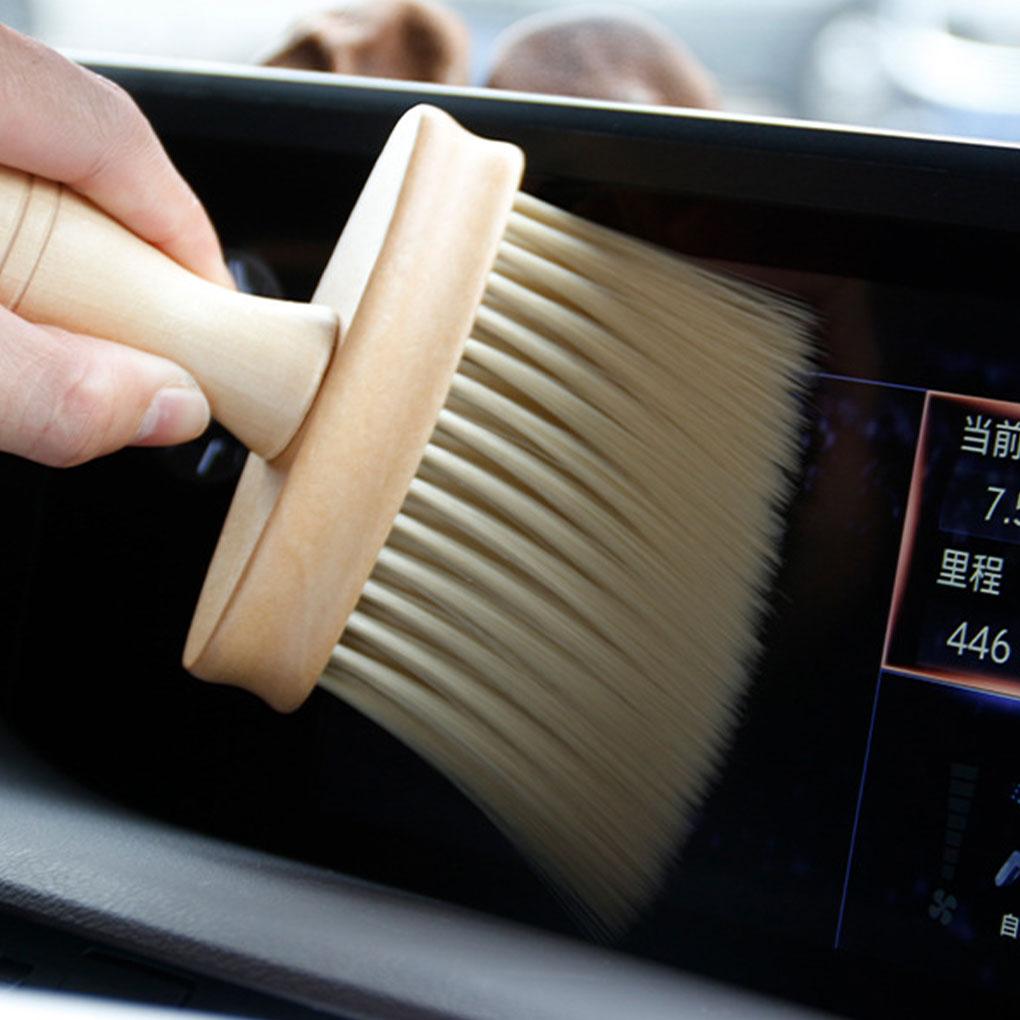 Interior Cleaning Wooden Brush For Auto Car Detailing Auto Car Interior Cleaning Wooden Brush