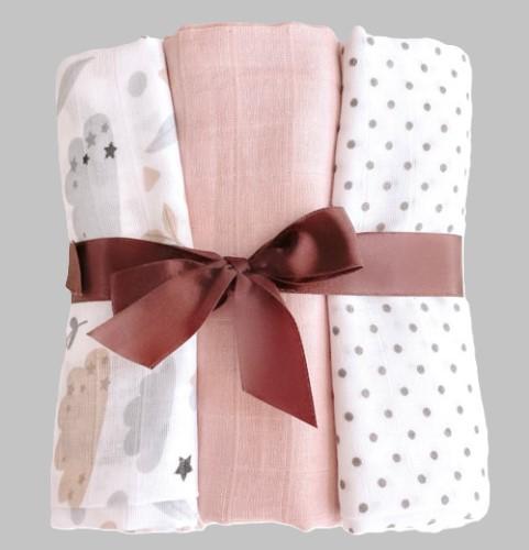 Muslin Diapers 3 Pieces (set )